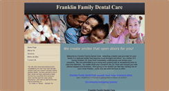 Desktop Screenshot of franklinfamilydentalcare.com