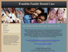 Tablet Screenshot of franklinfamilydentalcare.com